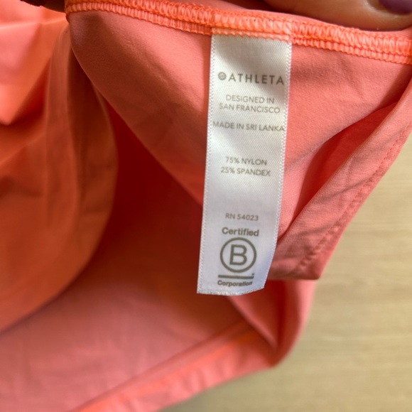 ATHLETA Pink Coral Women's Activewear Top Size XL - Picture 3 of 3